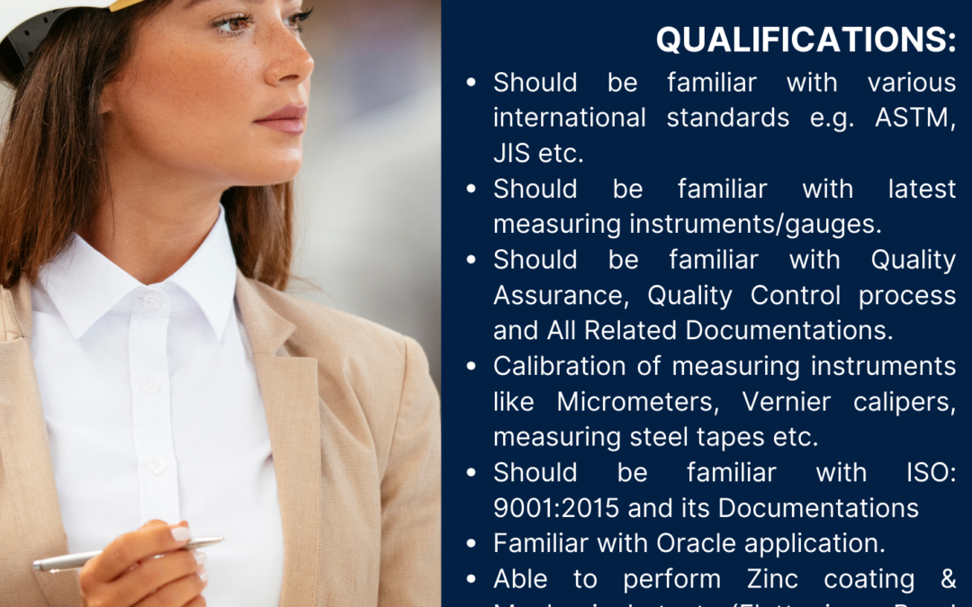 ERW Quality Control Inspector